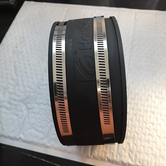 6 Inch Dust Collection Fittings Rubber Noise Reduction Clamp for 6 Inch PVC Pipe - Picture 5 of 7